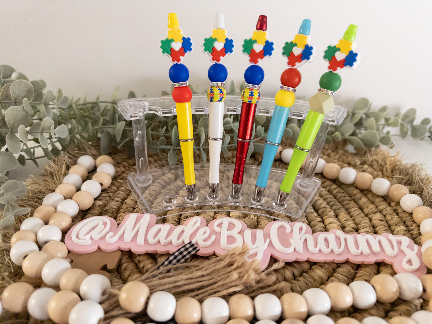 Autism Awareness Silicone Beads Pen