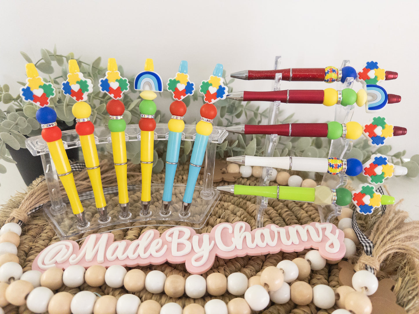 Autism Awareness Silicone Beads Pen