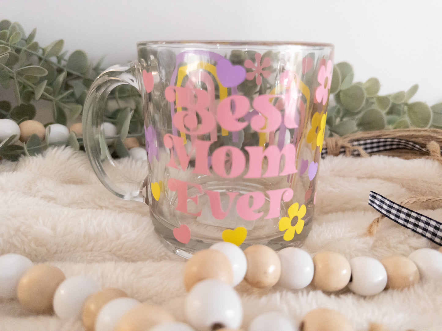 Best Mom Clear Coffee Mug