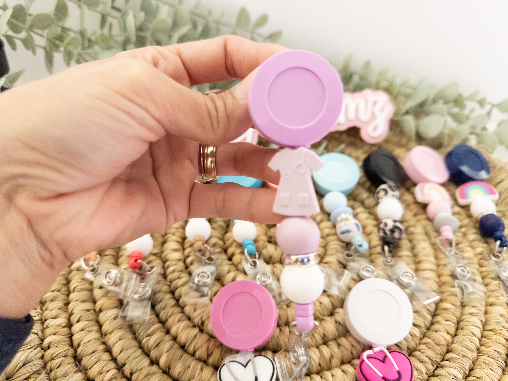 Beaded Badge Reels – Made By Charmz