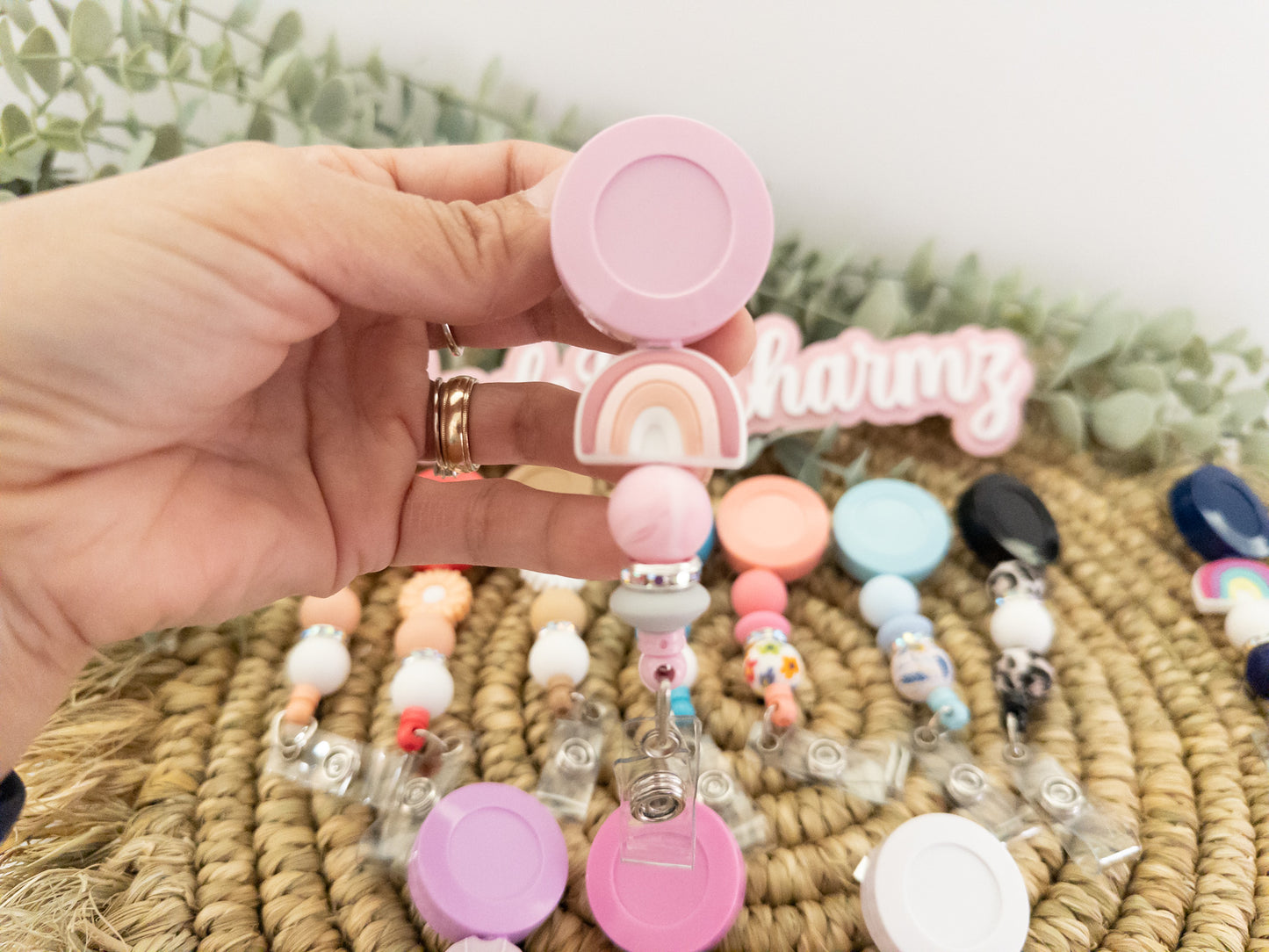 Beaded Badge Reels – Made By Charmz