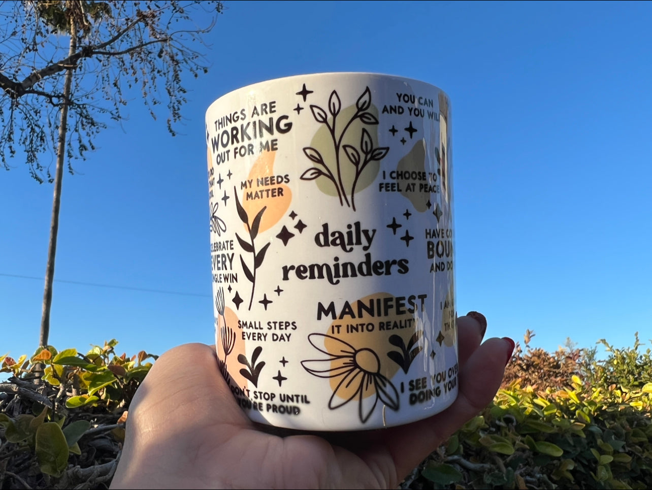 Daily Reminder Coffee Mug | Personalized Coffee Mug