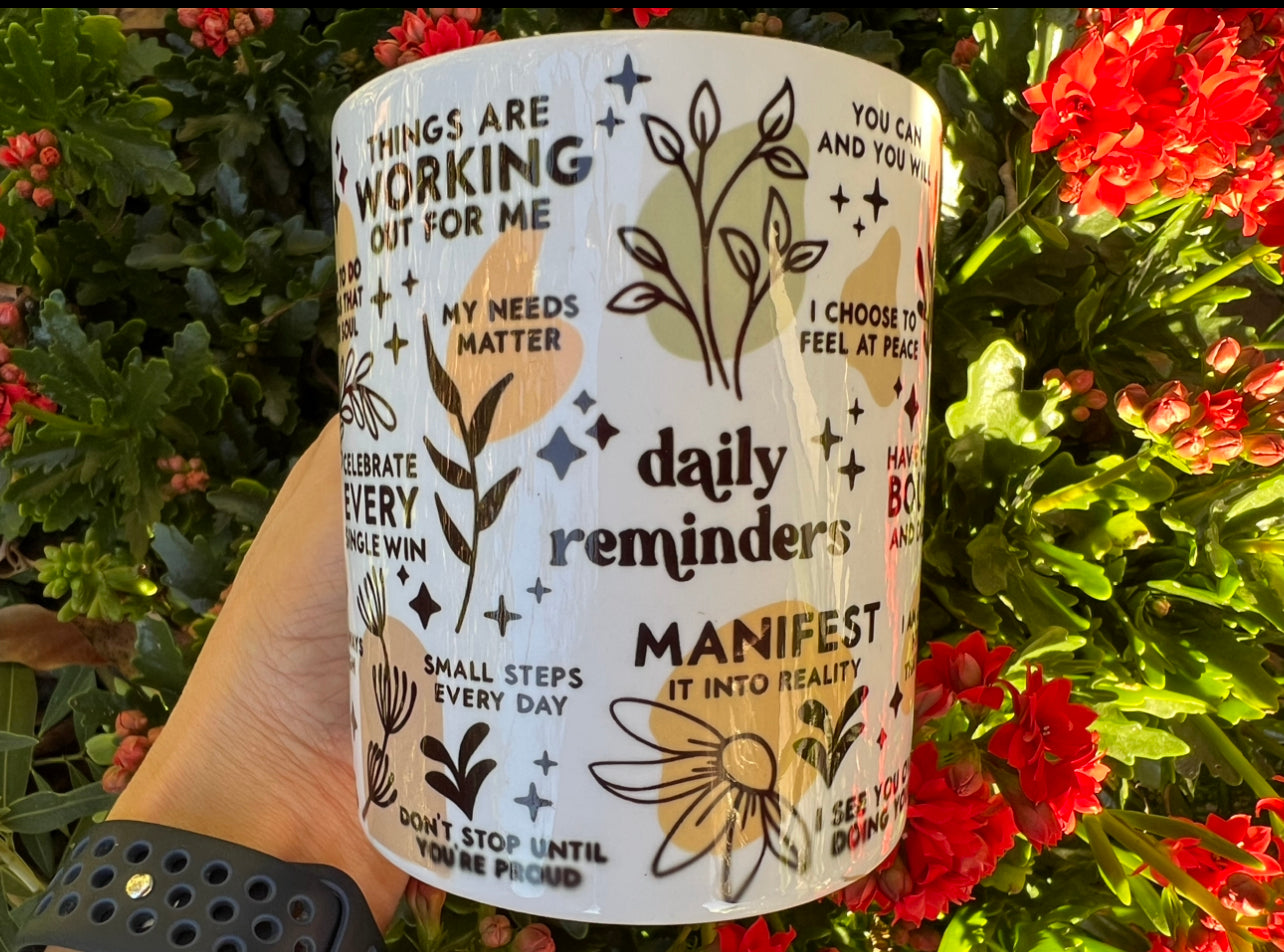 Daily Reminder Coffee Mug | Personalized Coffee Mug