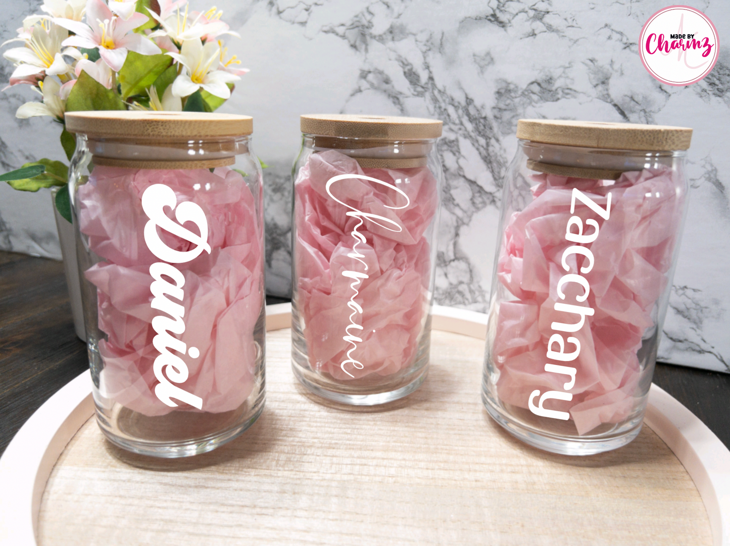 Personalized Glass Can 16oz.