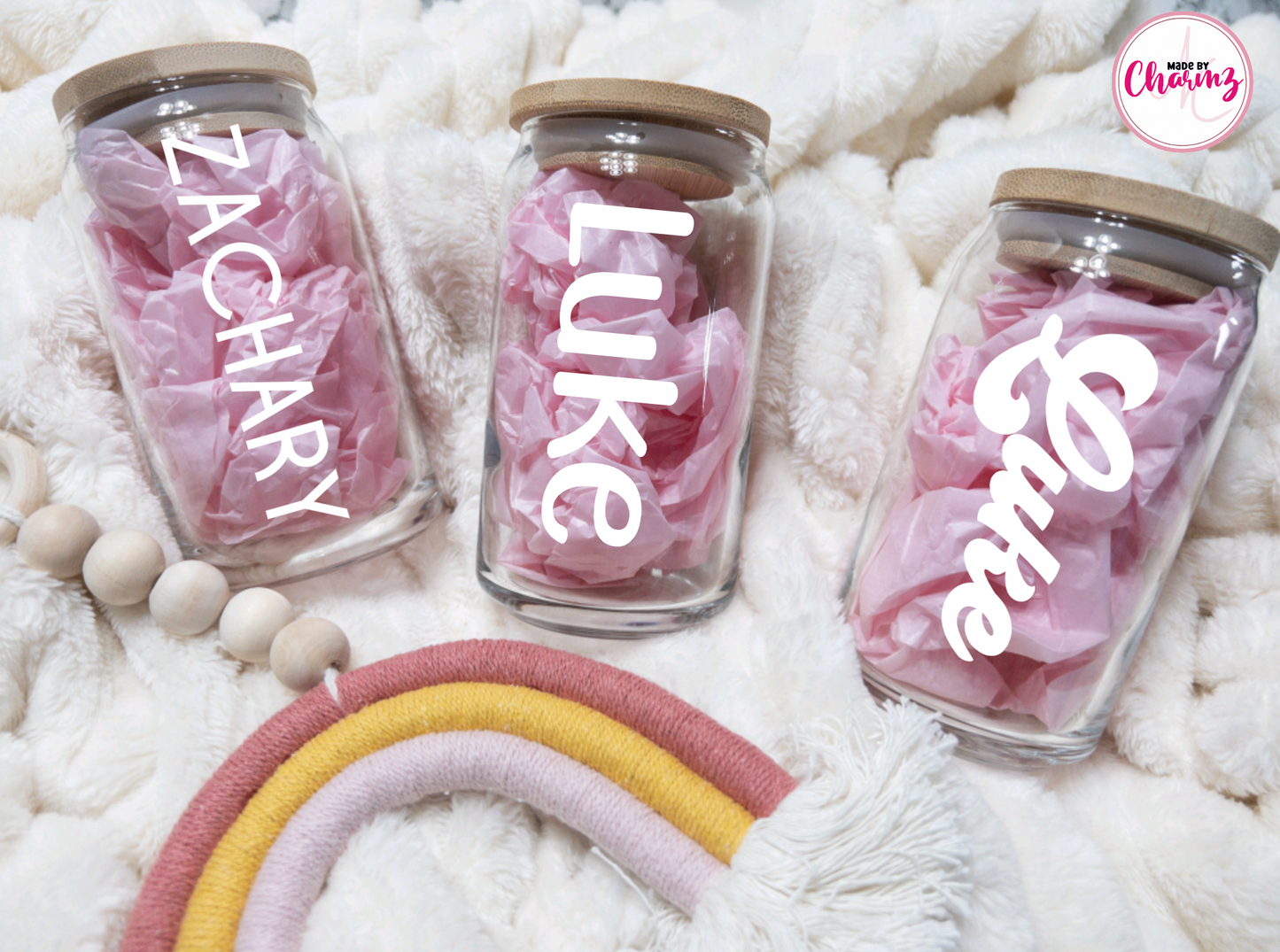 Personalized Glass Can 16oz.