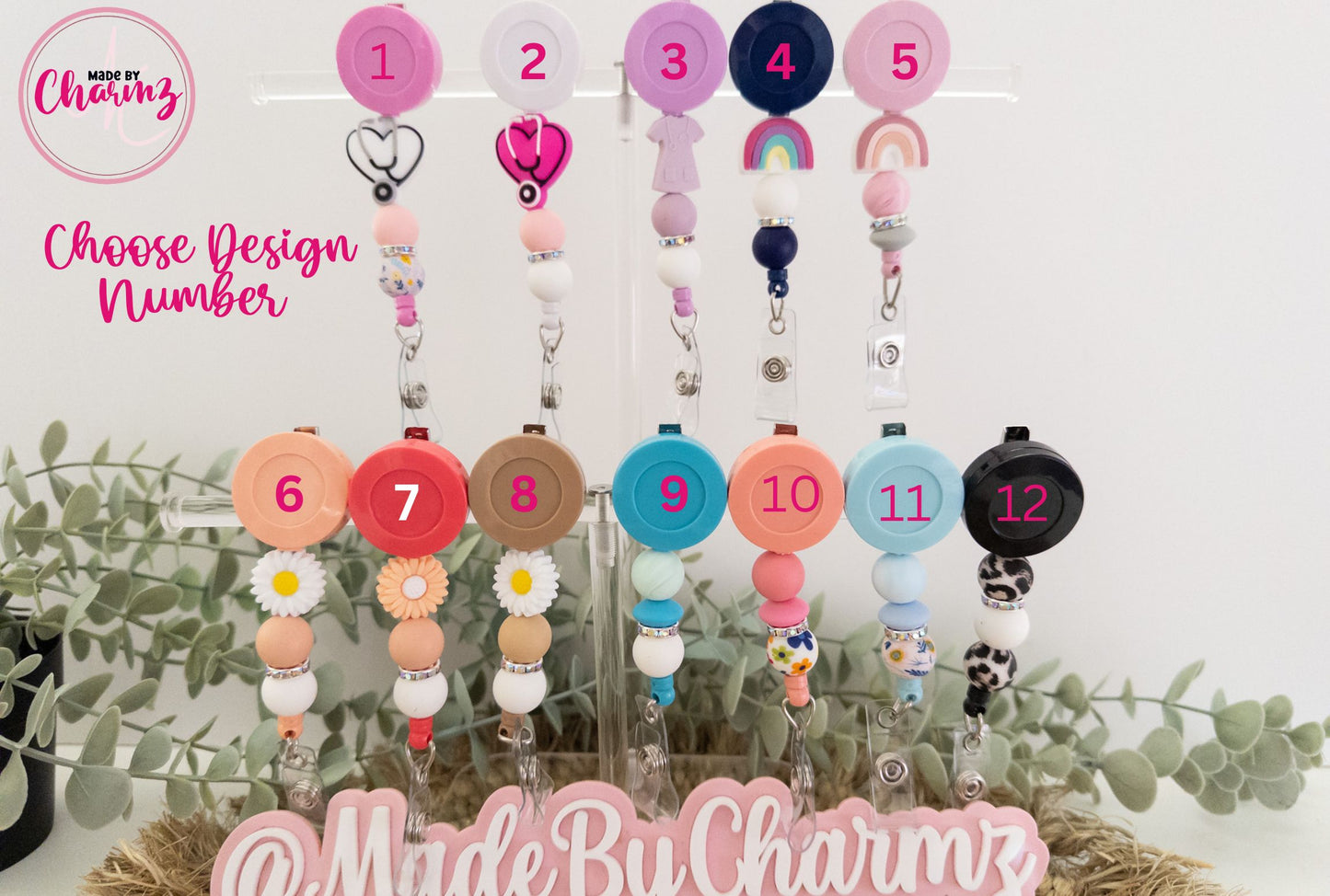 Beaded Badge Reels